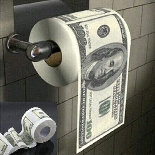 100 Dollar Bill Benjamin Franklin Toilet Paper-