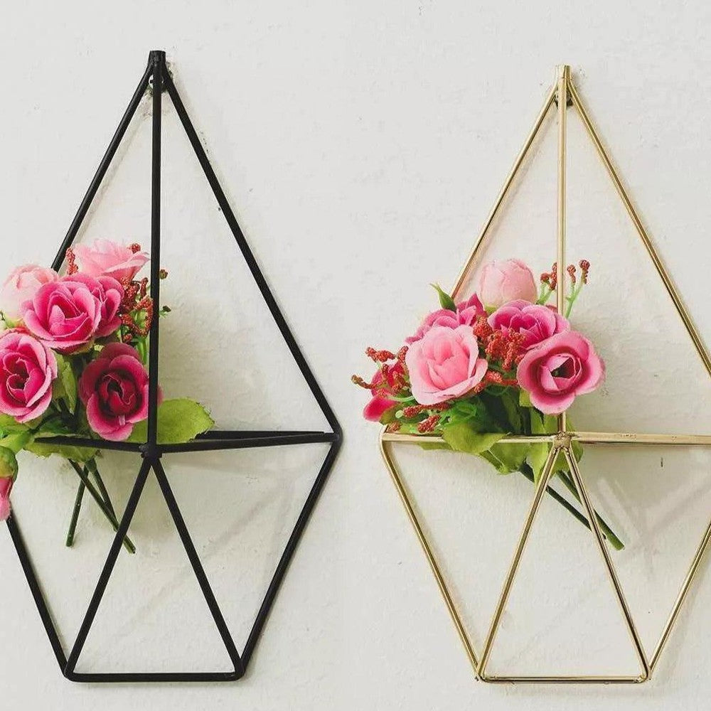 2-Piece Geometric Wall-Mounted Air Plant Hangers-Plant Hangers