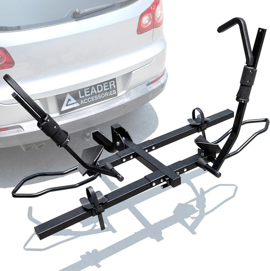 2 Hitch Bike Rack, Carry 2 Bikes up to 75 lbs Each for Standard, Fat Tire and Electric Bicycles