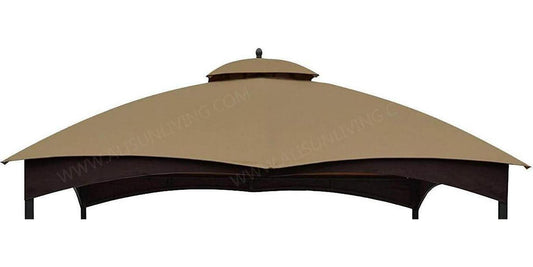 ALISUN Replacement Canopy Top for Lowe's 10' x 12' Gazebo #TPGAZ17-002C (Golden Brown Canopy Top Only)-