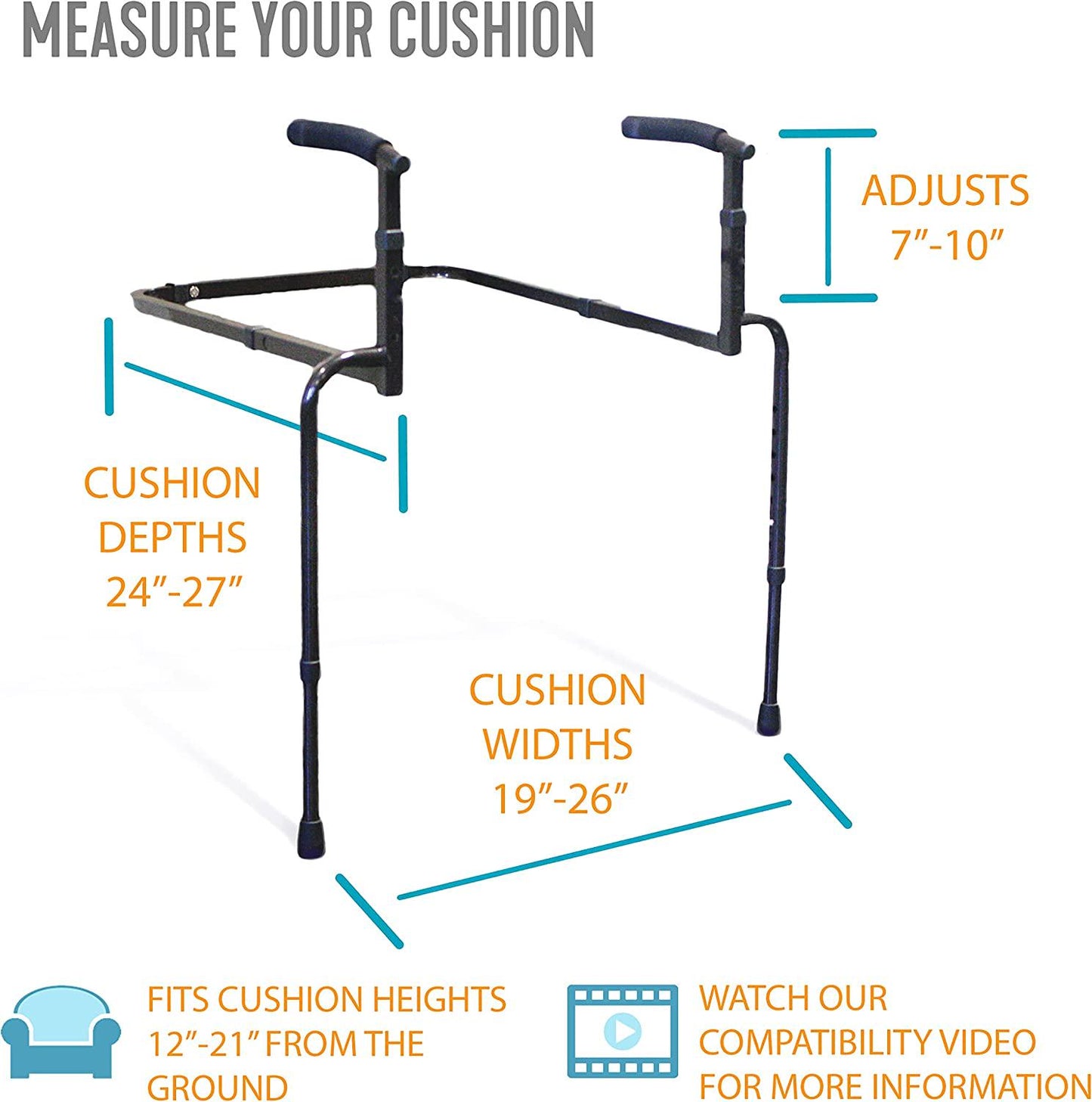 Able Life Universal Stand Assist, Chair Lift Assist for Elderly, Grab Bar Standing Aid for Seniors, Daily Living Mobility Aid