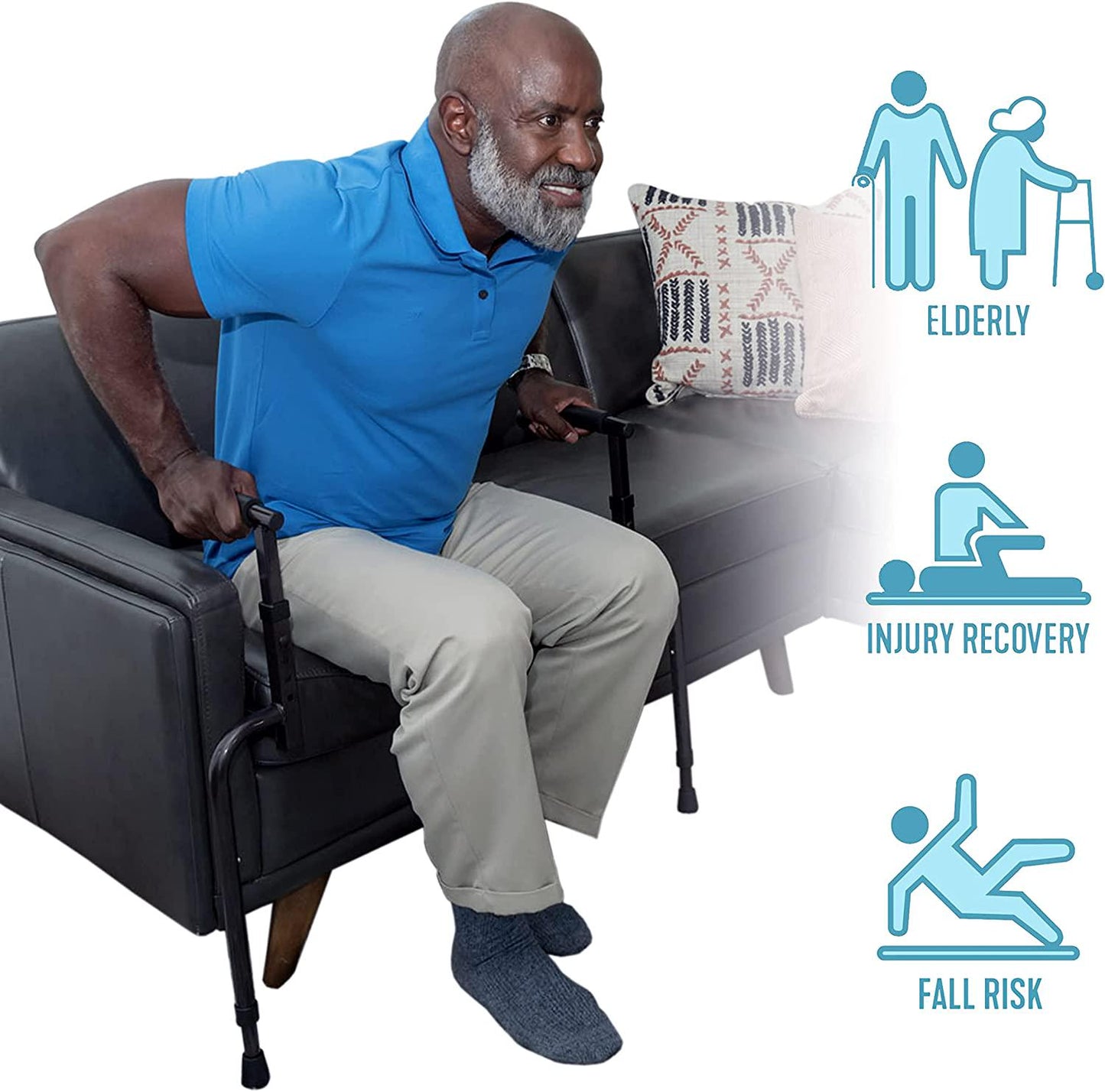 Able Life Universal Stand Assist, Chair Lift Assist for Elderly, Grab Bar Standing Aid for Seniors, Daily Living Mobility Aid