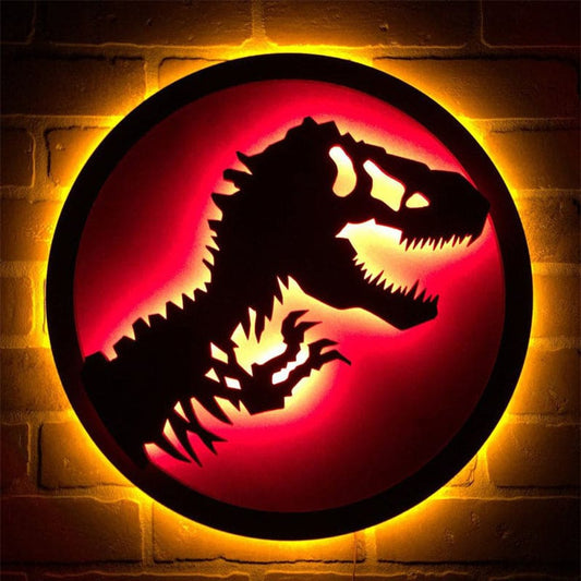 Acrylic Jurassic Park RGB LED Night Light-