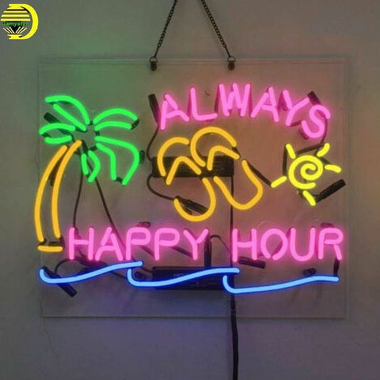 Always Happy Hour Neon Sign-