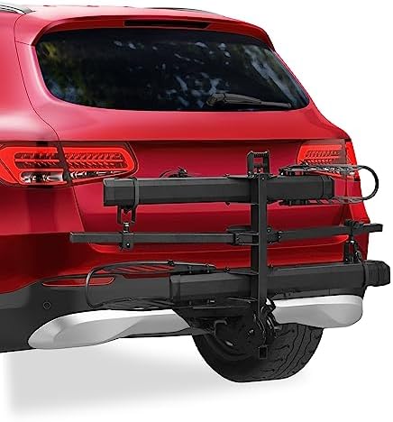 E-Bike Rack Hitch Mount Platform Style for Cars Trucks SUVs Minivans RV, fits E-Bike with Up to 5-inch Fat Tire Carrier Rack 200 lbs Capacity