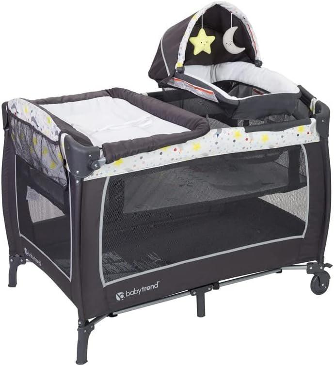 Baby Trend Lil Snooze Deluxe 2 Nursery Center, Twinkle Twinkle Moon-