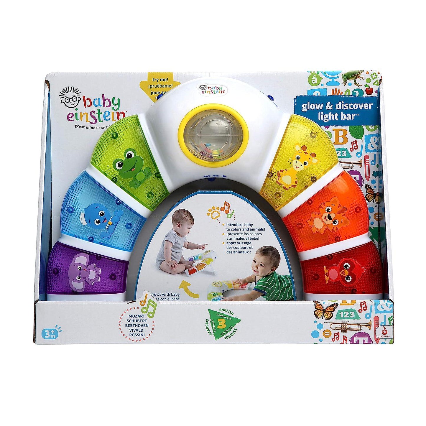 Baby Einstein Glow and Discover Light Bar Activity Station, 1 Count (Pack of 1)