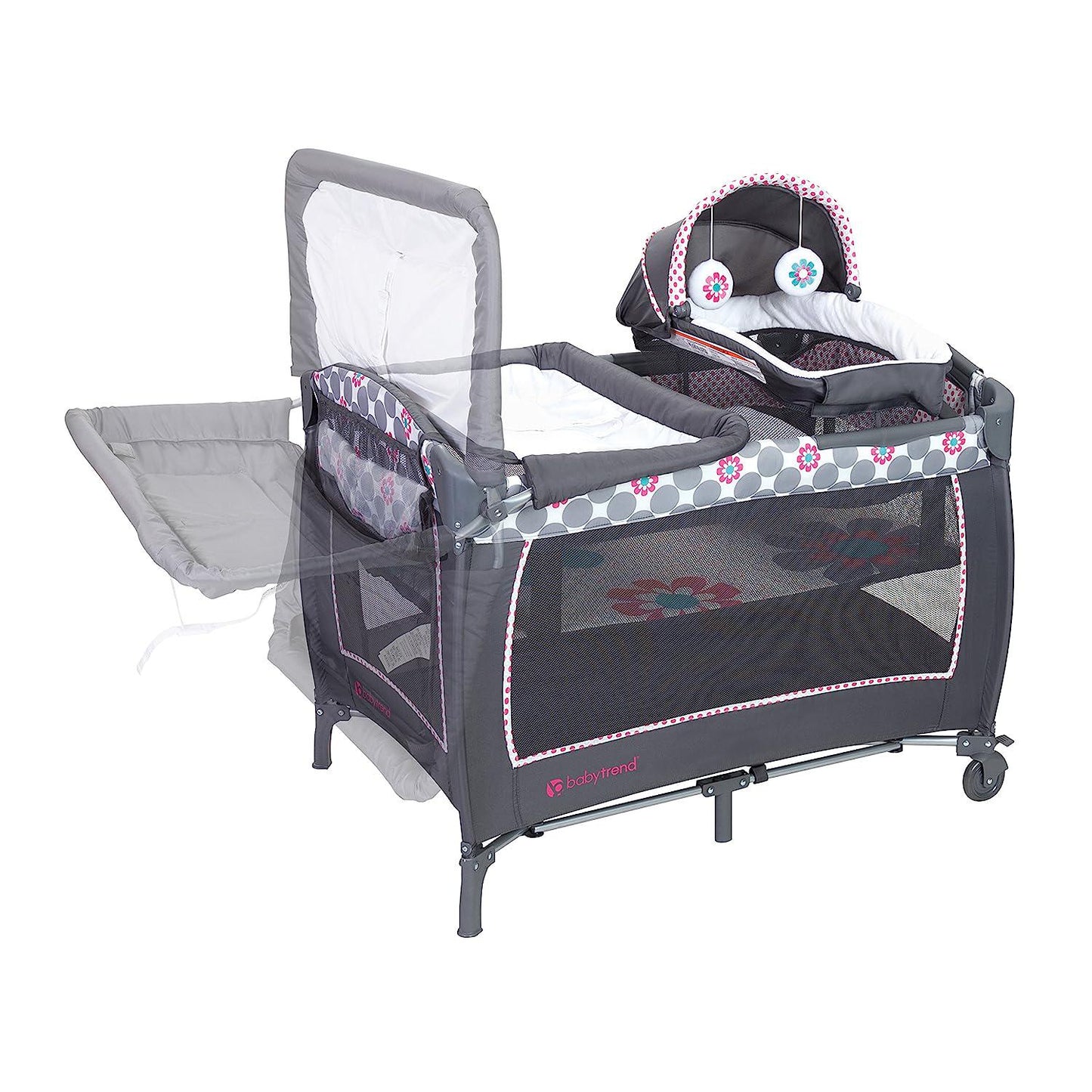 Lil Snooze Deluxe 2 Nursery Center, Daisy Dots