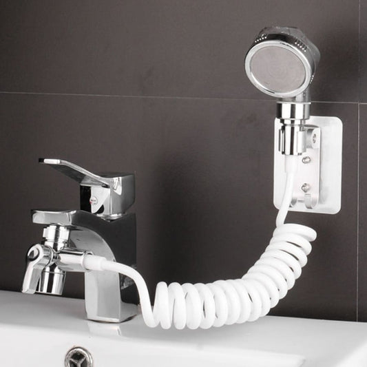 Bathroom Basin Faucet Extender External Shower Head-