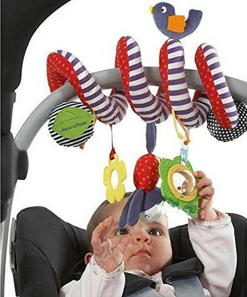 BeeSpring Kid Baby Crib Cot Pram Hanging Rattles Spiral Stroller Car Seat Toy-