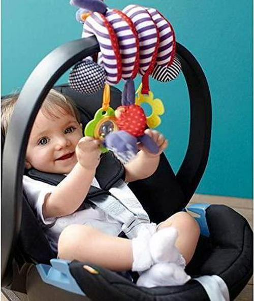 BeeSpring Kid Baby Crib Cot Pram Hanging Rattles Spiral Stroller Car Seat Toy