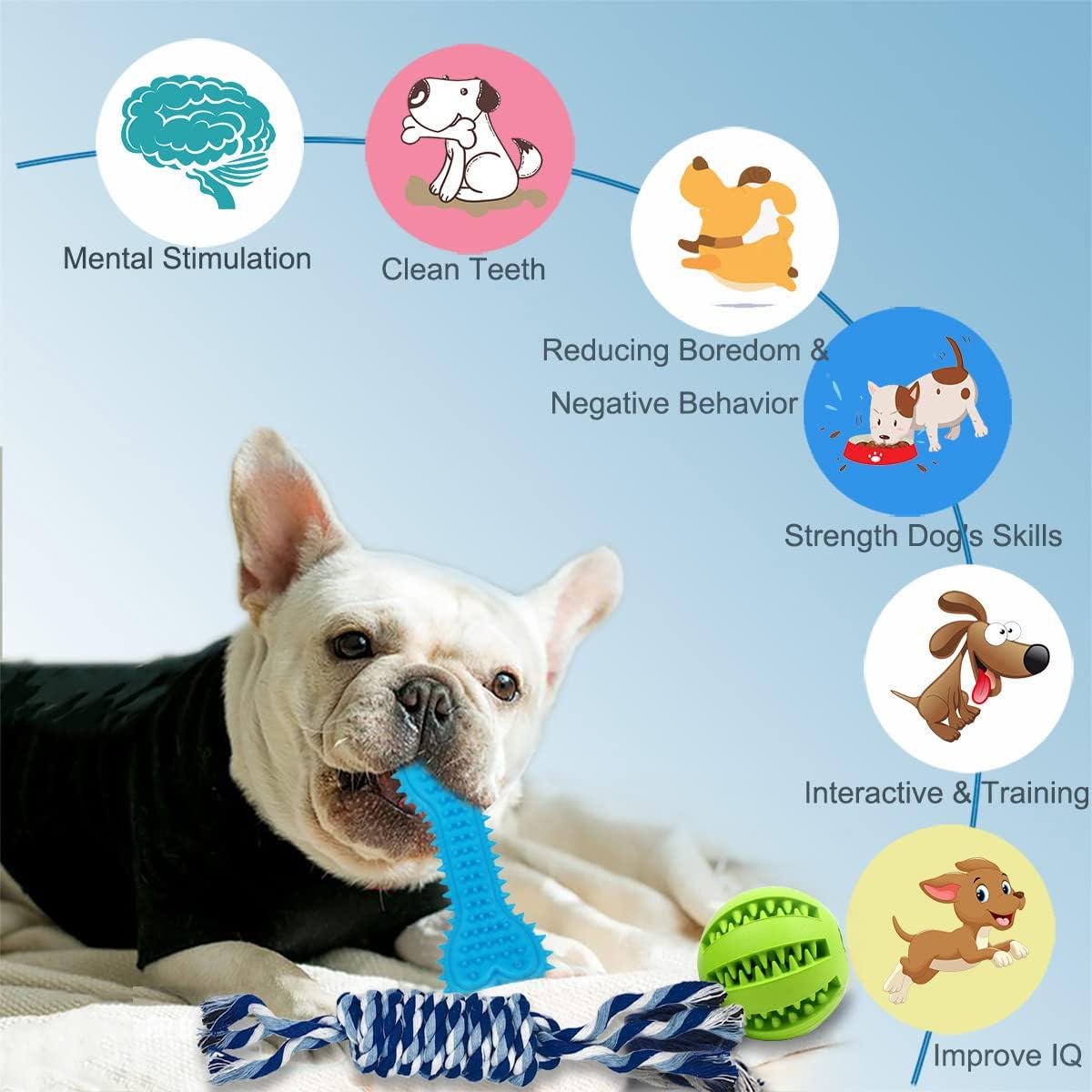 20 Pack Puppy Chew Toys - Dog Teething Toys for Puppies, Puppy Toys Toothbrush with Durable Ropes