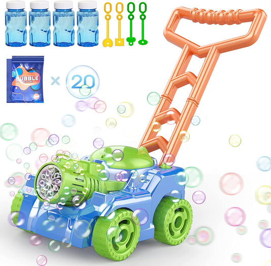 Bubble Lawn Mower for Kids Toddlers,Automatic Push Toys,Summer Outdoor Backyard Gardening Beach Swimming Toys-