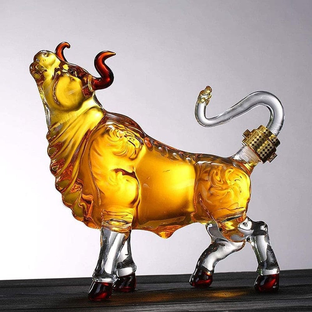 Bull Shaped Whiskey Decanter-