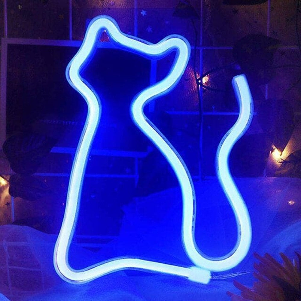 Cat Shape Neon Light-