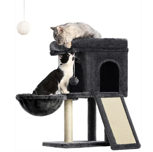Cat Tree, 27in Cat Tower, Cat Condo for Kittens, Large Cat Perch-