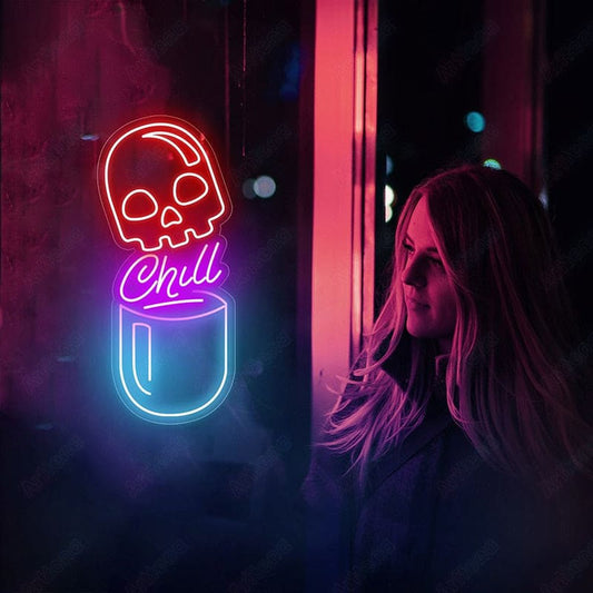 Chill Pill Neon Sign-