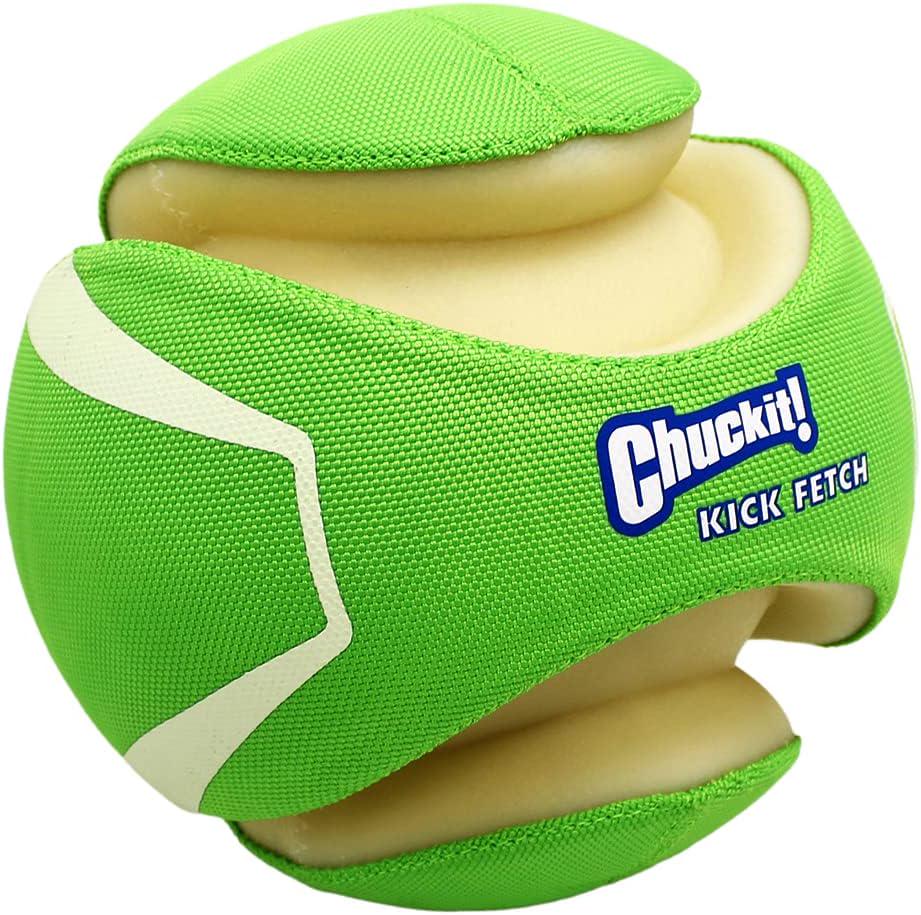 Kick Fetch Max Glow Ball, Large (8 Inch) Glow in the Dark Dog Toy