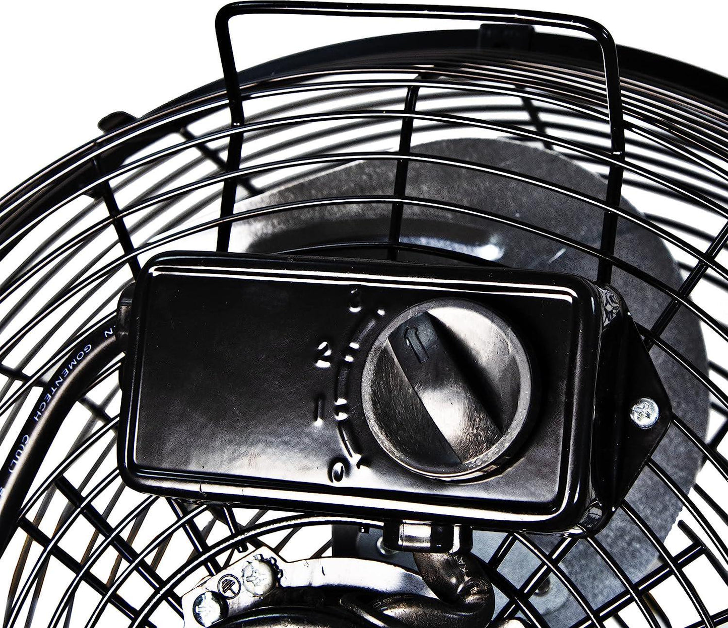 Zone CZHV12B High Velocity Cradle Fan | 3 Speed, 12 Inch Fan with All Metal Construction, Black