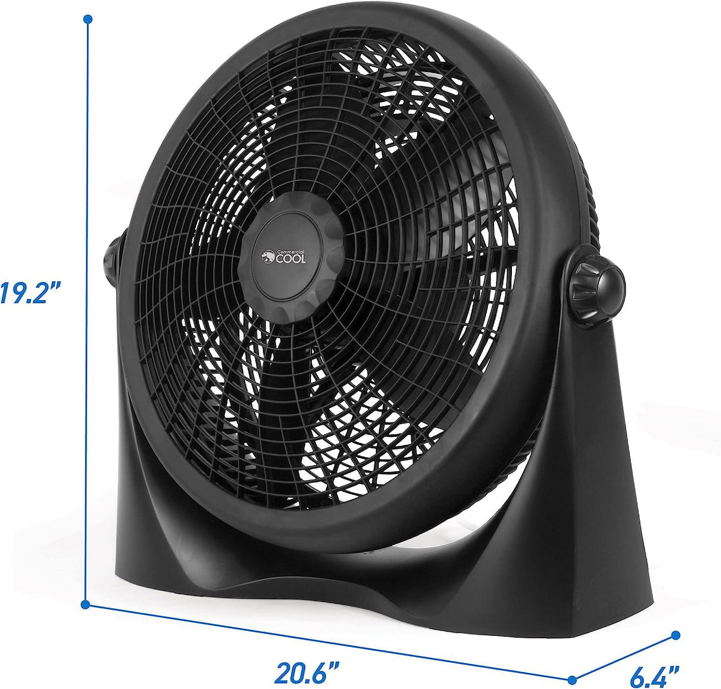 Cool 16 Inch High Velocity Floor Fan, Black, CFF16B