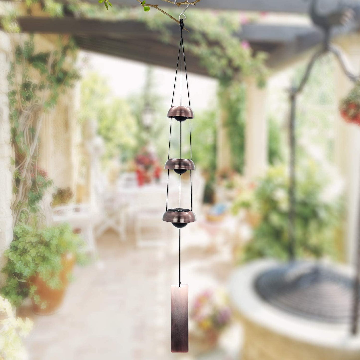 Copper Wind Chimes, Temple Wind Chime,Feng Shui Wind Chimes for Home Yard Outdoor Decoration