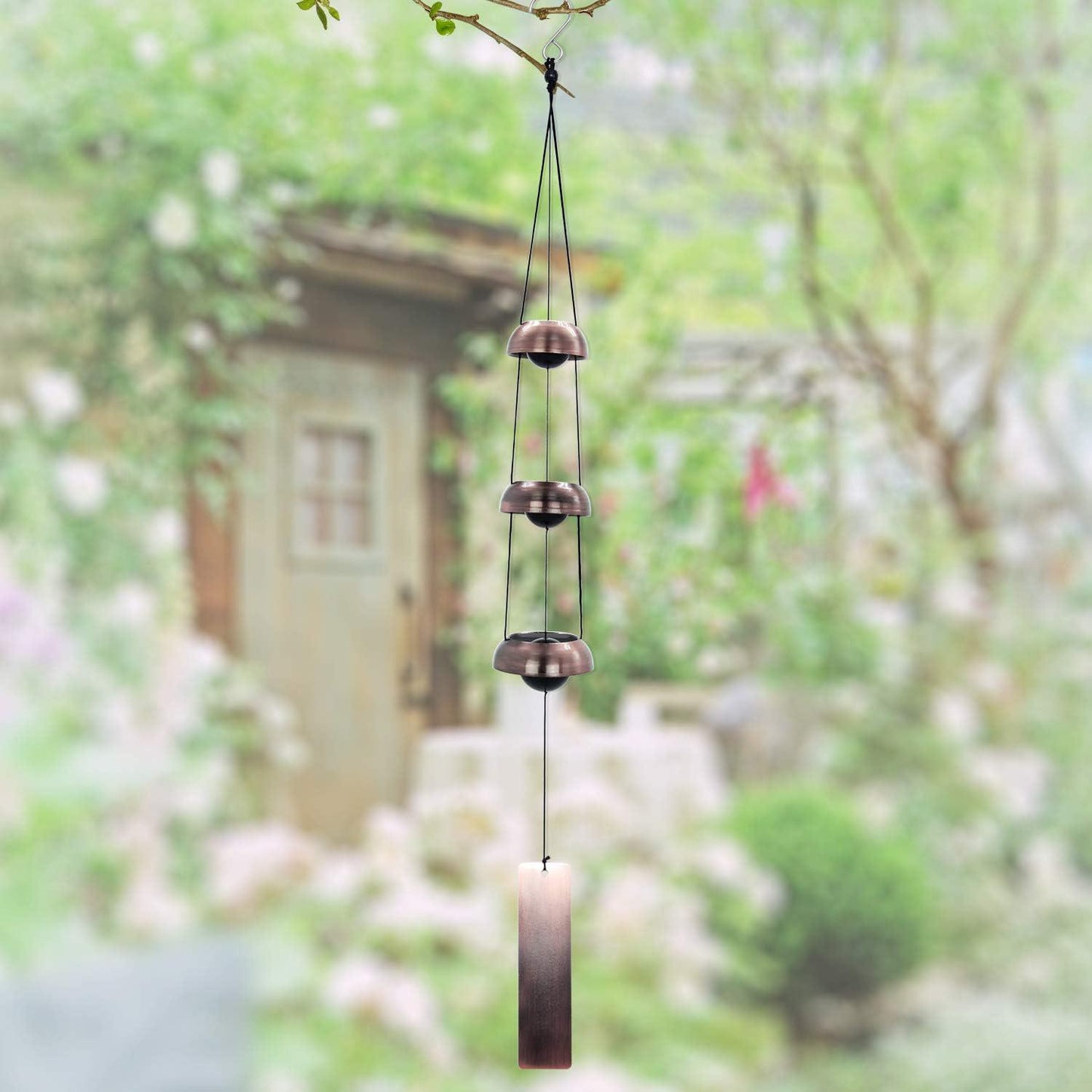 Copper Wind Chimes, Temple Wind Chime,Feng Shui Wind Chimes for Home Yard Outdoor Decoration