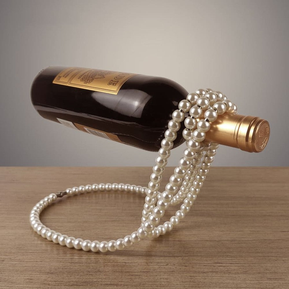 Creative Pearl Necklace Wine Rack-