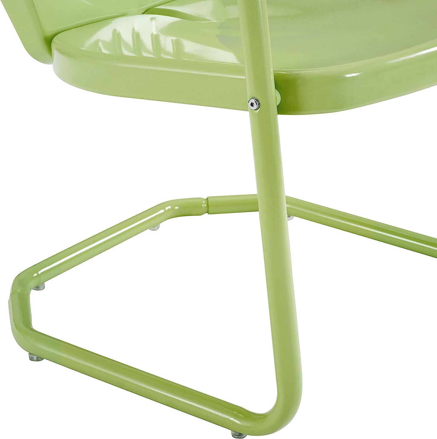 Crosley Furniture CO1001A-KL Griffith Retro Metal Outdoor Chair, Key Lime