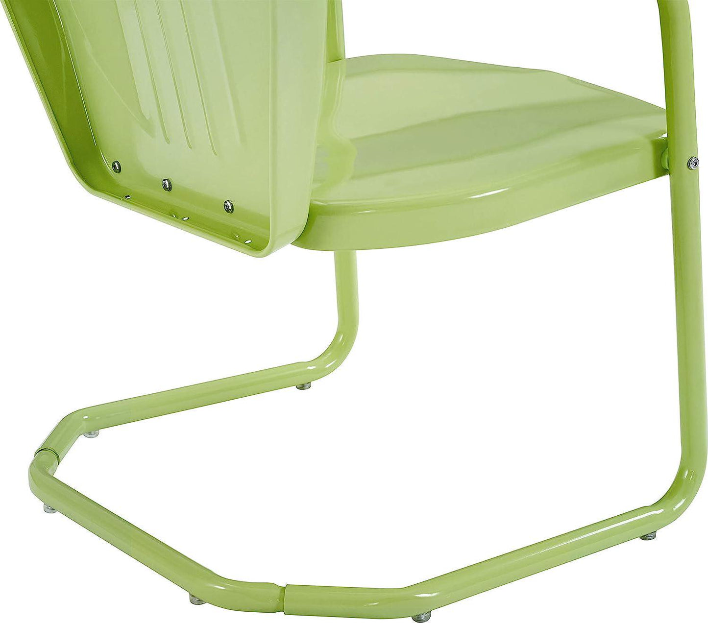 Crosley Furniture CO1001A-KL Griffith Retro Metal Outdoor Chair, Key Lime