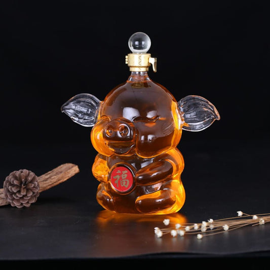 Cute Pig Whisky Decanter-