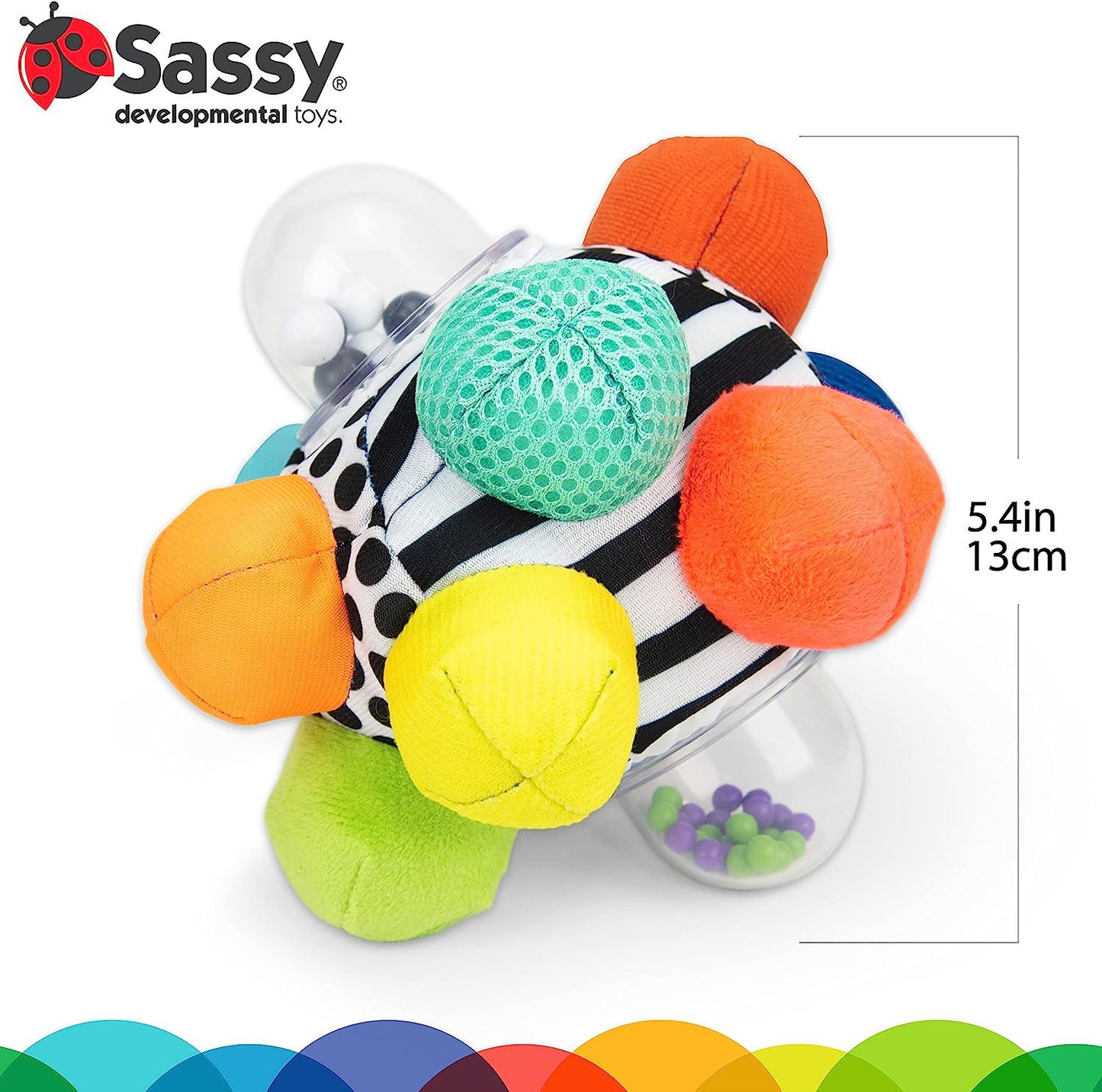 Developmental Bumpy Ball | Easy to Grasp Bumps Help Develop Motor S##### | for Ages 6 Months and Up