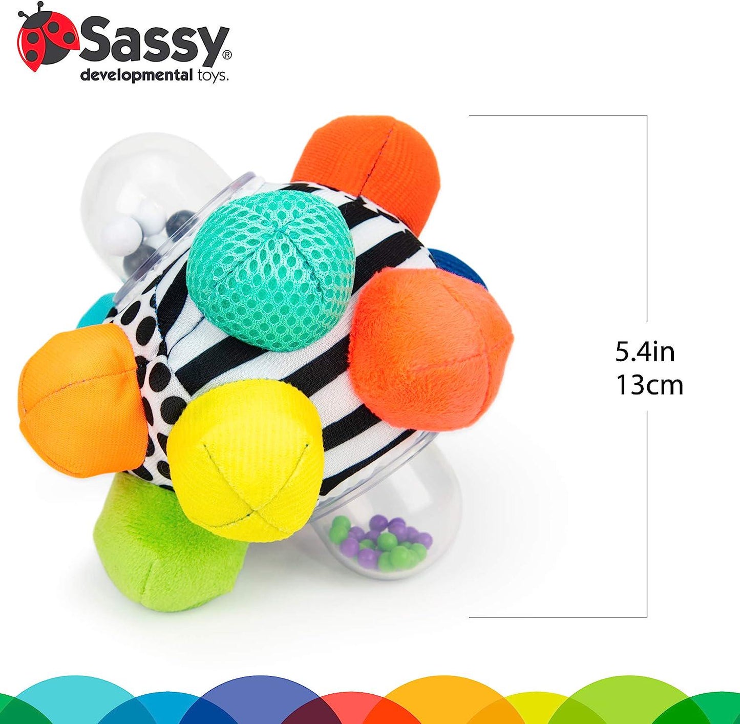 Developmental Bumpy Ball | Easy to Grasp Bumps Help Develop Motor S##### | for Ages 6 Months and Up