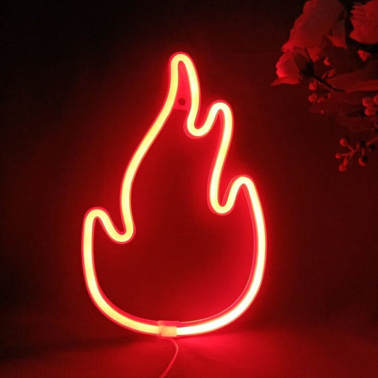 Fire Flame Neon Light-