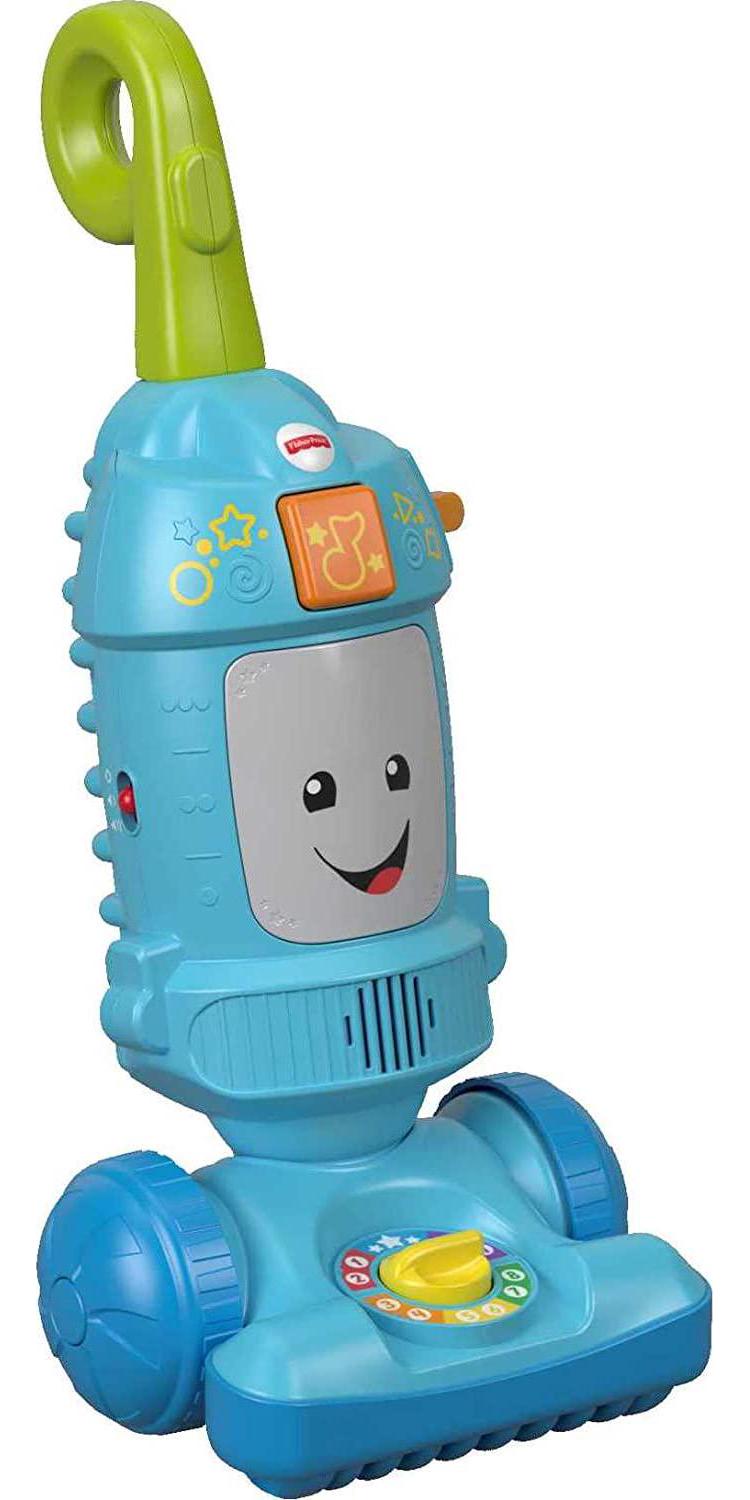 Fisher-Price Laugh and Learn Toddler Toy Light-Up Learning Vacuum Musical Push Along For Pretend Play Ages 1+ Years-