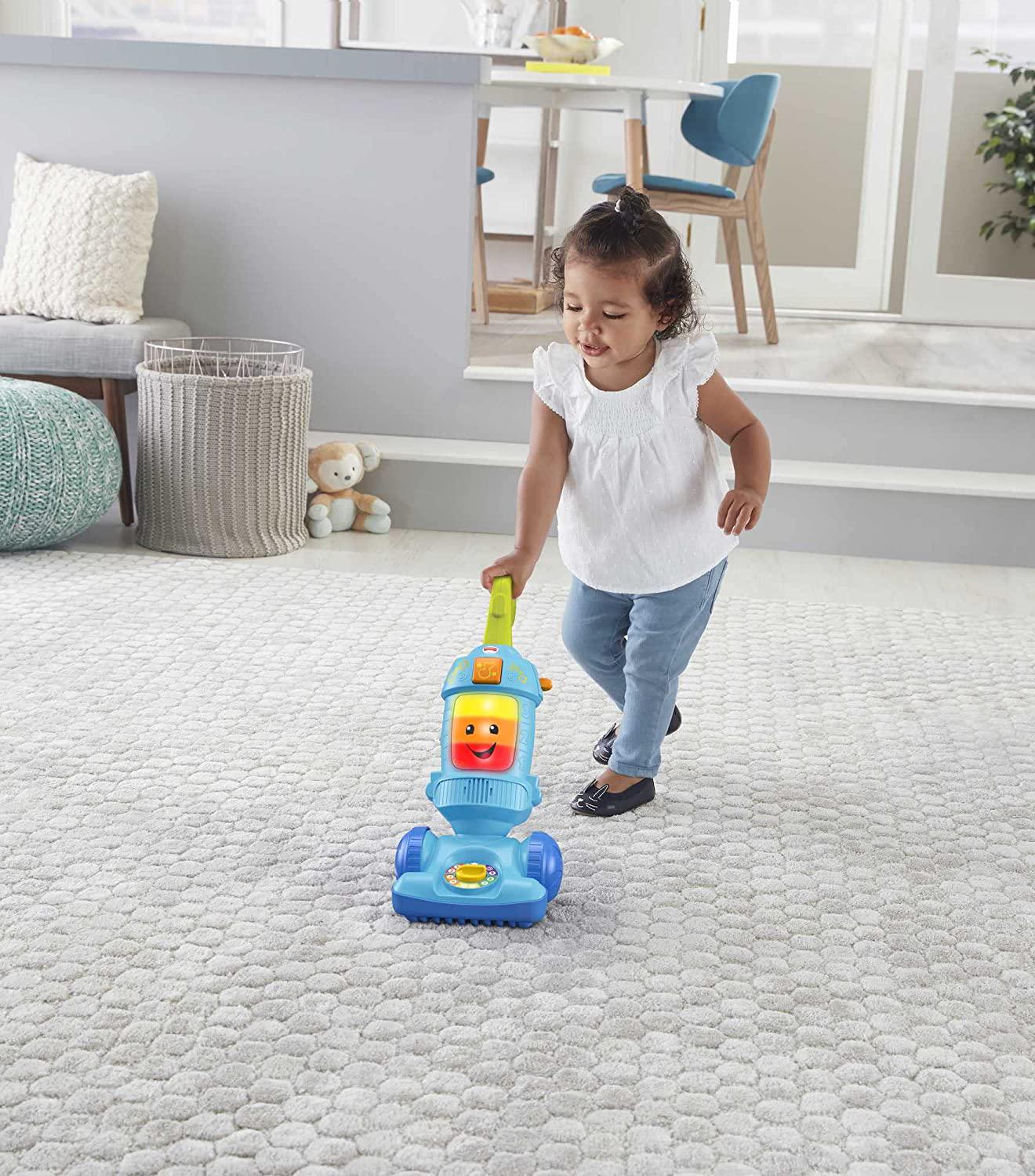 Laugh and Learn Toddler Toy Light-Up Learning Vacuum Musical Push Along For Pretend Play Ages 1+ Years