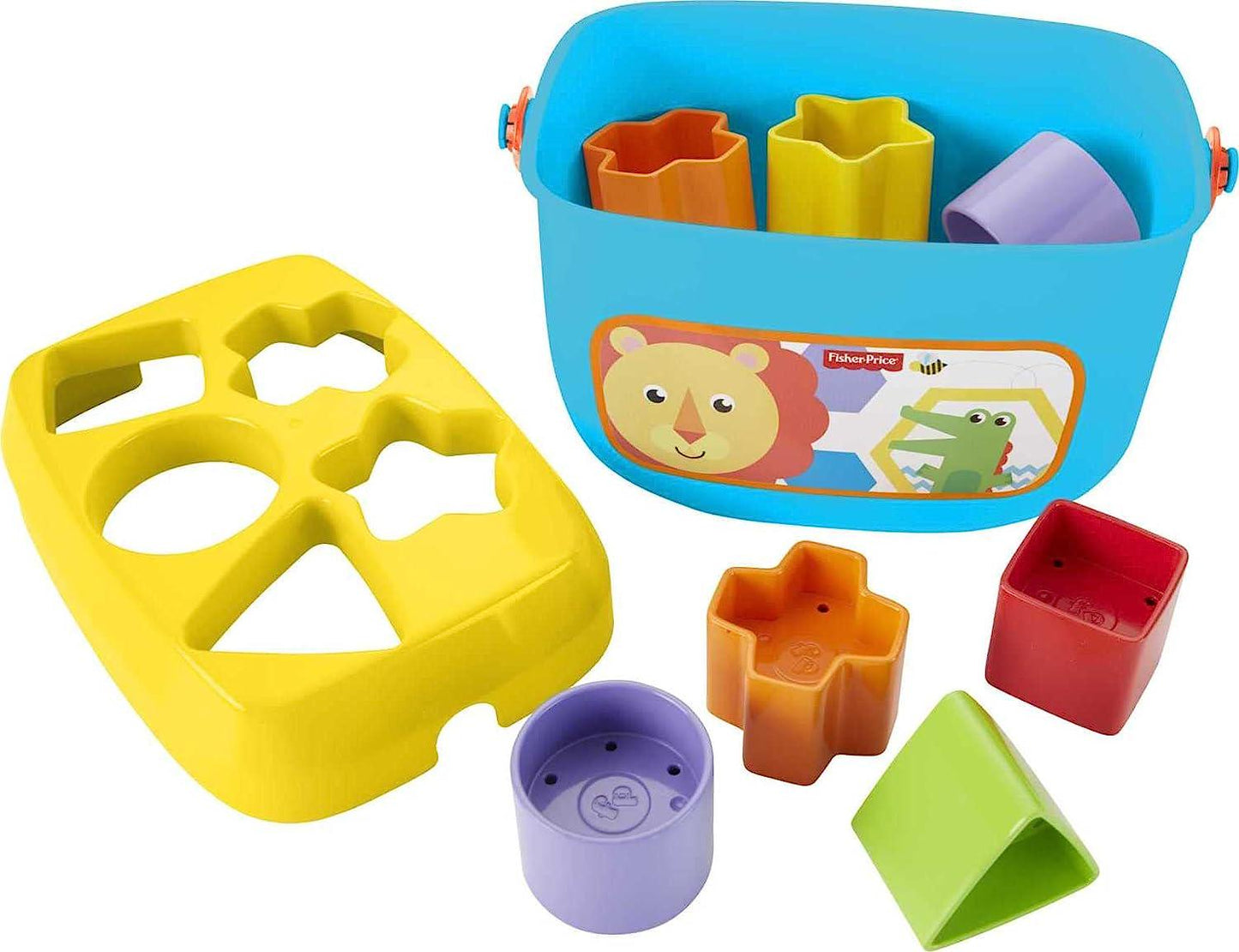 Stacking Toy Baby's First Blocks Set of 10 Shapes for Sorting Play for Infants Ages 6+ Months