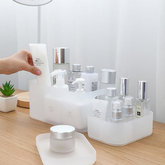 Frosted White Organising Containers-