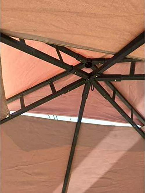 Garden Winds Replacement Canopy Top Cover for The Aldi Gardenline Grill Gazebo - Standard 350 (Will not fit Any Other Model) - Top Tier 34 x 21 , Bottom Tier 96 x 60