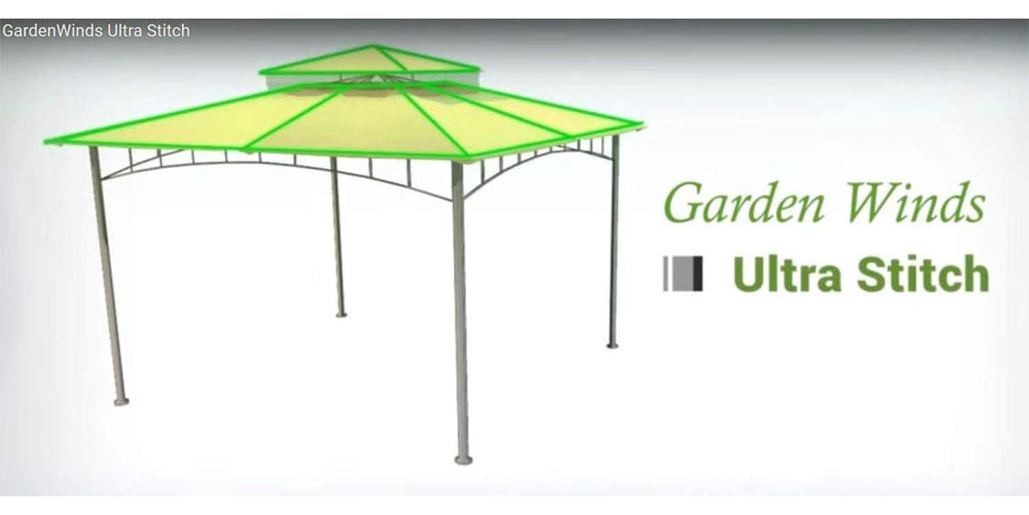 Garden Winds Replacement Canopy for Monterey Gazebo (Model L-GZ215PST-4) - Standard 350 - Beige