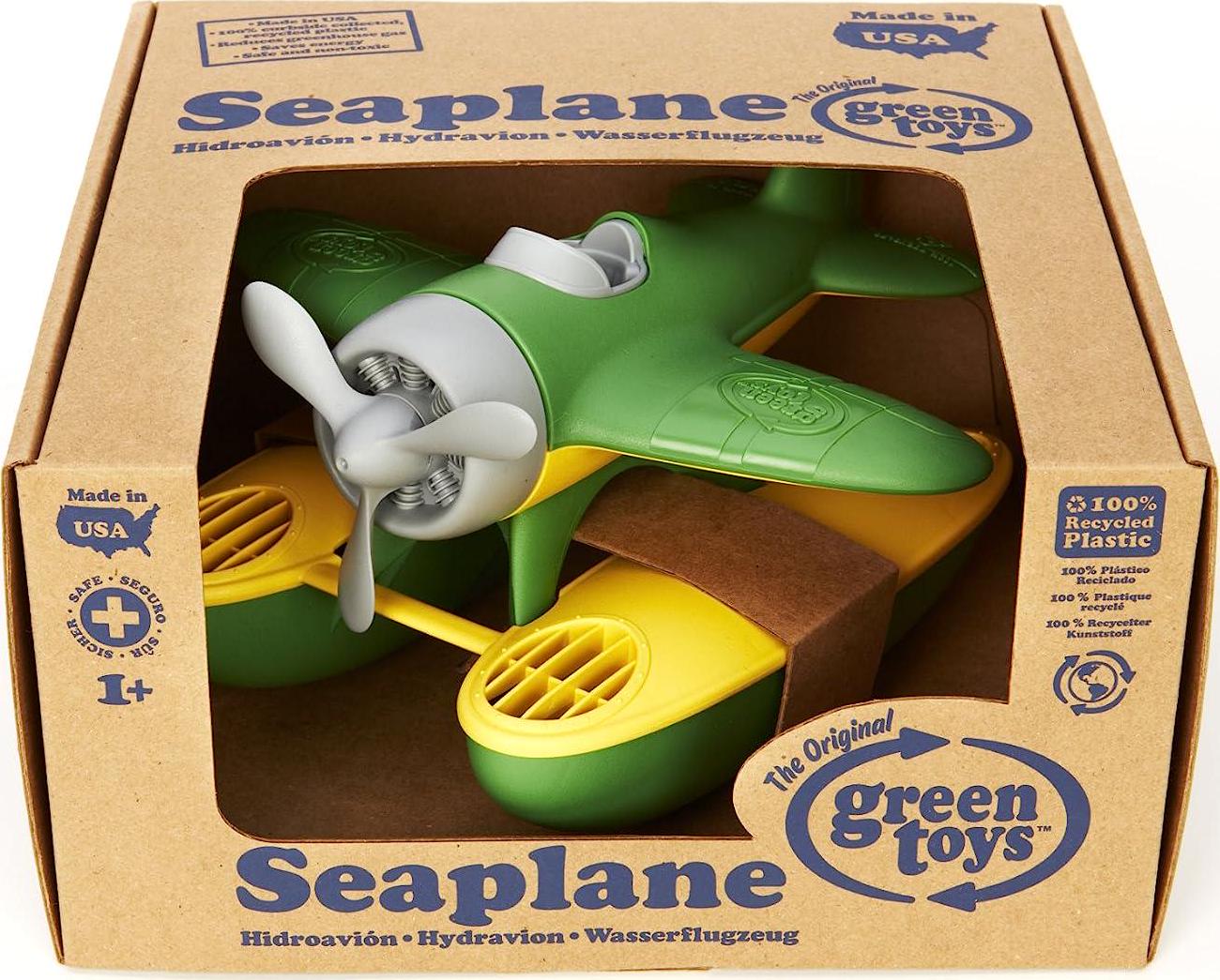 Seaplane in Green Color - BPA Free, Phthalate Free Floatplane for Improving Pincers Grip. Toys and Games ,9 x 9.5 x 6 inches