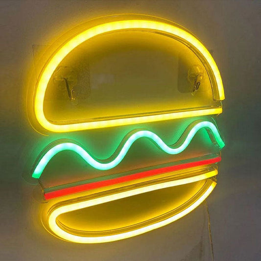 Hamburger Neon Sign-