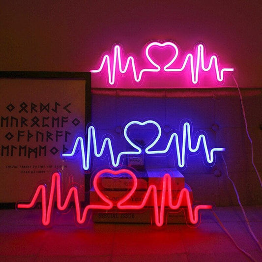 Heartbeat Neon Light-