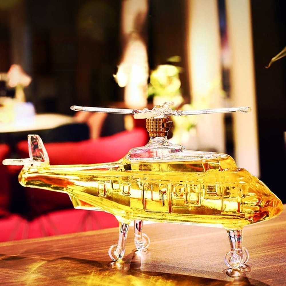 Helicopter Shaped Whiskey Decanter-