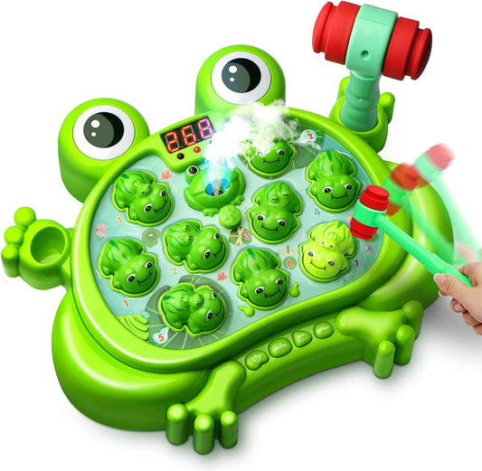 HopeRock Toys for 2 3 4 5 Year Old Boy,Toddler Toys Age 2-4, Whack A Frog Game,with 5 Modes,45 Levels-