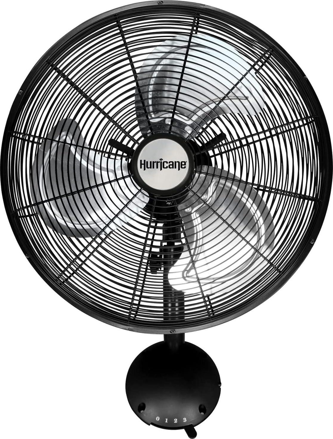 Wall Mount Fan - 16 Inch, Pro Series, High Velocity, Heavy Duty Metal Wall Mount Fan for Industrial, Commercial, Residential, and Greenhouse Use - ETL Listed, Black