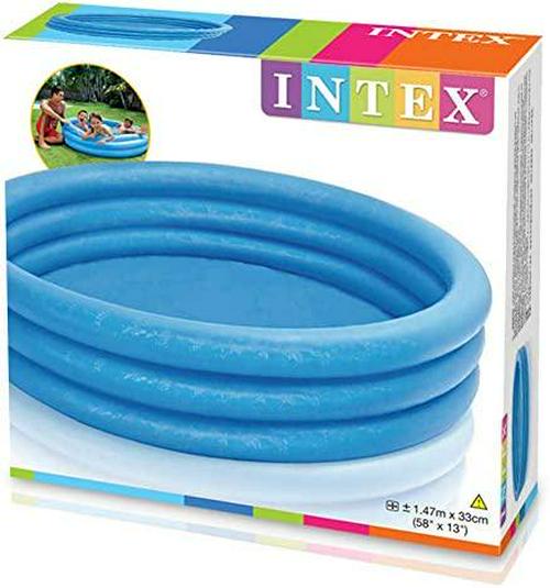 INTEX Crystal Blue Kids Outdoor Inflatable 58 Swimming Pool | 58426EP