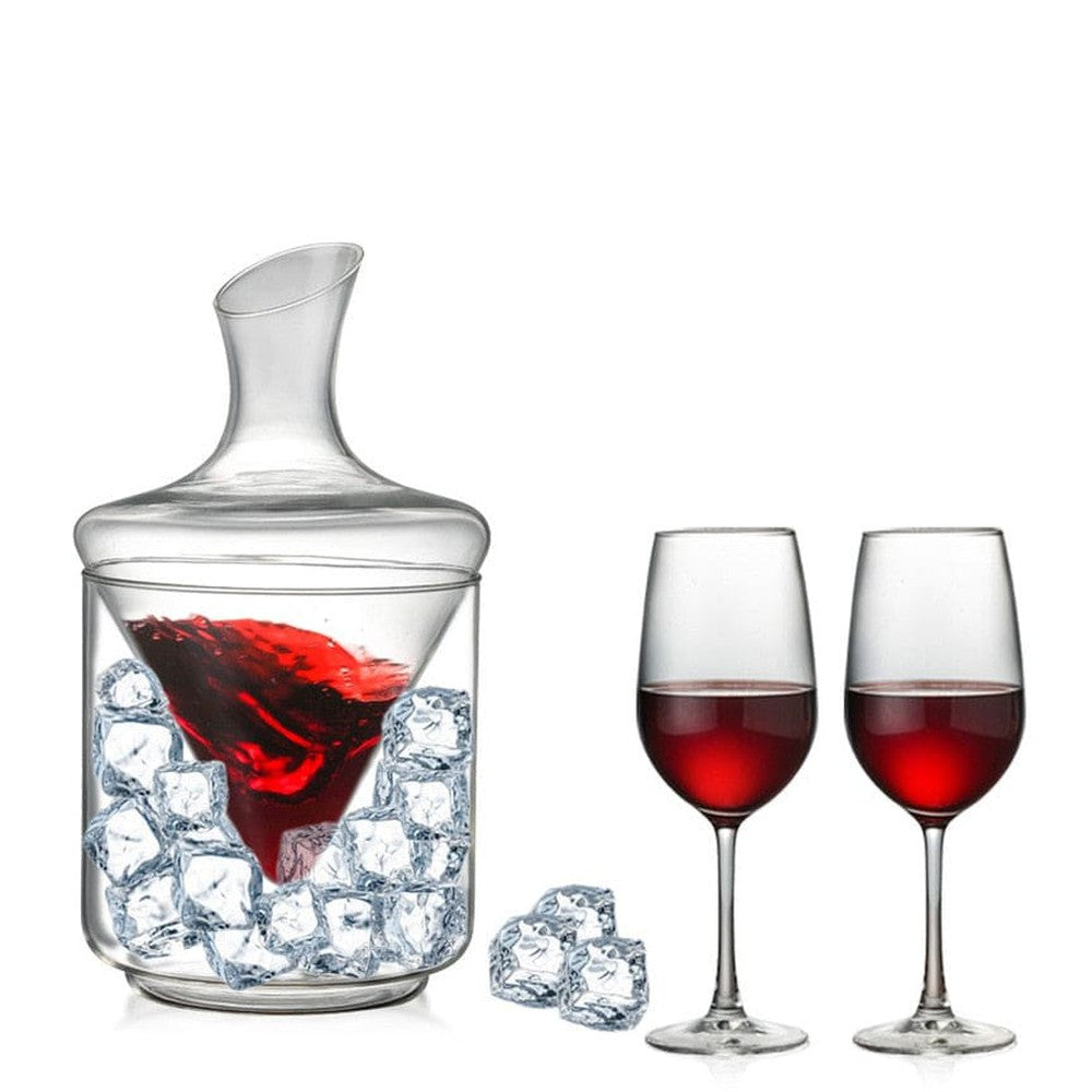 Ice Bucket Decanter Glass-