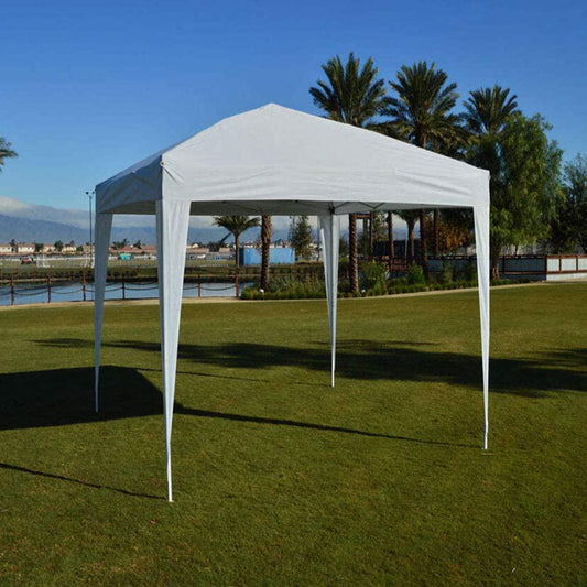 Impact Canopy 10' x 10' Canopy Tent Gazebo with Dressed Legs, White-