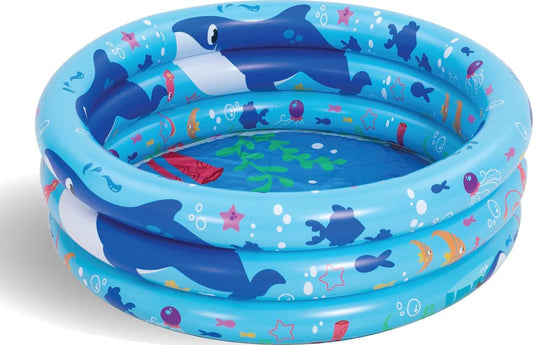 Inflatable Kiddie Pool for Baby Swimming Pool, Kids Portable Ball Pit Pool Blue Ocean Indoor and Outdoor 34 Inches-