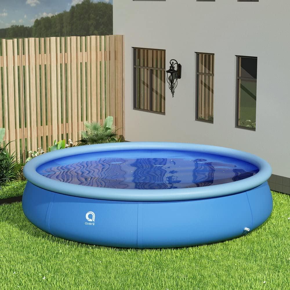 Inflatable Swimming Pool, Swimming Pool for Adults, Inflatable Top Ring Pool, Blow Up Pool for Kids, Family Pools for Backyard, Above Ground Pool (Medium (8 ft X 25 )